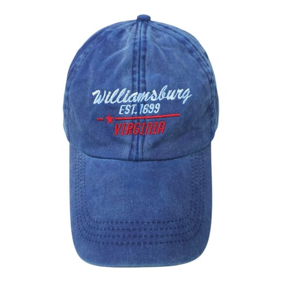 Williamsburg Virginia Strapback Cap Hat Vacation Washed Twill Embroidered NWT - Picture 14 of 14